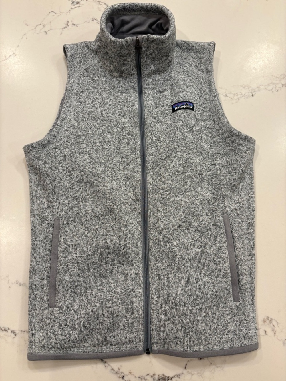 Patagonia Womens Better Sweater Heather Gray Full-Zip Fleece Vest